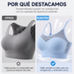 Sujetador deportivo push up de malla hueca para mujer