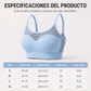 Sujetador deportivo push up de malla hueca para mujer
