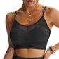 Sujetador deportivo push up de malla hueca para mujer