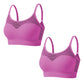 Sujetador deportivo push up de malla hueca para mujer