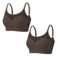 Sujetador deportivo push up de malla hueca para mujer