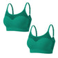 Sujetador deportivo push up de malla hueca para mujer