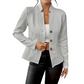 ⏰🔥 ¡OFERTA 50% OFF! 🧥✨ Americana de Mujer con Textura de Punto – Corte Slim, Elegante y Versátil para Oficina y Diario