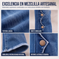 Jeans acampanados desgastados de talle alto para mujer