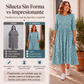 Vestido estampado floral con fruncidos para mujer