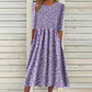 Vestido estampado floral con fruncidos para mujer
