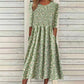 Vestido estampado floral con fruncidos para mujer