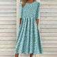 Vestido estampado floral con fruncidos para mujer