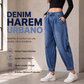 Pantalones vaqueros harem de cintura alta para mujer