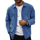 Chaquetas de camisa de pana casual para hombre