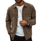 Chaquetas de camisa de pana casual para hombre