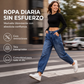 Pantalones vaqueros harem de cintura alta para mujer