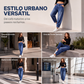 Pantalones vaqueros harem de cintura alta para mujer