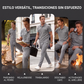Conjunto de camiseta de manga corta y pantalones de punto gofre para hombre