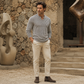 Jersey de punto con textura moderna