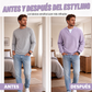 Camiseta gofrada de confort con capas