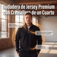 Sudadera premium con cierre de un cuarto de cremallera