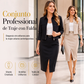 Conjunto de falda de 2 piezas para mujer