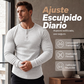 Camisa Henley ajustada para hombre