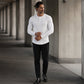Camisa Henley ajustada para hombre