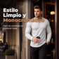 Camisa Henley ajustada para hombre