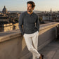 Camisa Henley ajustada para hombre