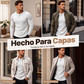 Camisa Henley ajustada para hombre