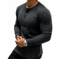 Camisa Henley ajustada para hombre