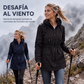 Chaqueta de lluvia impermeable con capucha para mujer