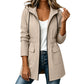 Chaqueta de lluvia impermeable con capucha para mujer