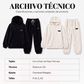Conjunto de sudadera con capucha de punto trenzado y pantalones de felpa para mujer