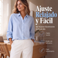 Top de mujer a cuadros retro de manga larga