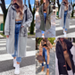 Sudadera larga con capucha para mujer
