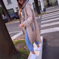 Sudadera larga con capucha para mujer