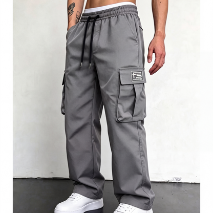Pantalones cargo holgados casuales para hombre