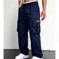 Pantalones cargo holgados casuales para hombre