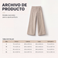 Pantalones de pierna ancha de corte relajado casual para mujer
