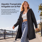 Sudadera con capucha de longitud media para mujer, cárdigan casual con cremallera y abrigos con bolsillos