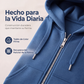 Sudadera con capucha de longitud media para mujer, cárdigan casual con cremallera y abrigos con bolsillos