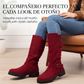 Botas holgadas hasta la mitad de la pantorrilla para mujer