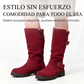 Botas holgadas hasta la mitad de la pantorrilla para mujer