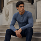 ⏰🔥 50% OFF! 👕✨ Camiseta Henley de Manga Larga para Hombre – Estilo Casual, Cómoda y Fácil de Combinar