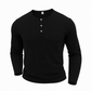 ⏰🔥 50% OFF! 👕✨ Camiseta Henley de Manga Larga para Hombre – Estilo Casual, Cómoda y Fácil de Combinar