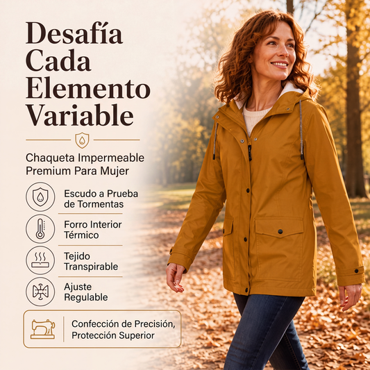 ⏰🔥 50% OFF + ENVÍO GRATIS 🧥✨ Chaqueta con Capucha Cortavientos Forrada de Felpa para Mujer – Cálida, Cómoda y Perfecta para el Invierno