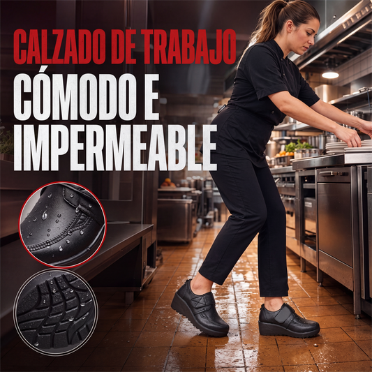 Zapatos de trabajo cómodos e impermeables