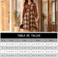 Vestido de mujer retro de cuadros con botones