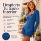 Vestido ajustado de mujer con media cremallera y flecos