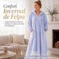 Vestido casual de felpa con capucha para mujer, para estar en casa