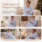 Vestido casual de felpa con capucha para mujer, para estar en casa