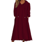 Vestido casual de felpa con capucha para mujer, para estar en casa
